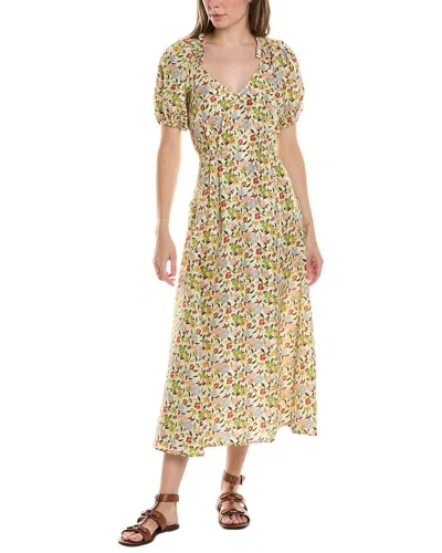 The Great The Hyacinth Silk Maxi Dress In Multi