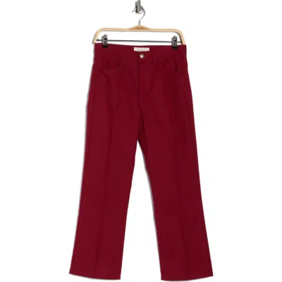 The Great . The Kevin High Waist Ankle Pants In Red