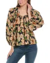 THE GREAT THE GREAT THE MAGPIE SILK TOP