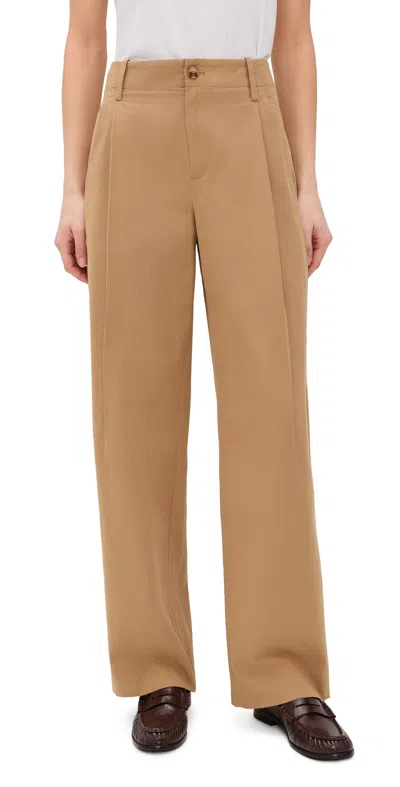 The Great The Menswear Trousers Khaki In Brown