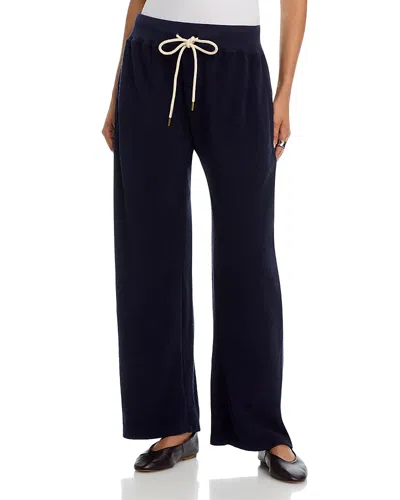 The Great The Micro Terry Horseshoe Sweatpants In Black