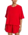 The Great The Micro Terry Track Crew Top In Multi