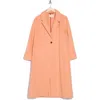 The Great . The Nomad Coat In Bright Peach