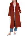 The Great The Nomad Wool-blend Coat In Red