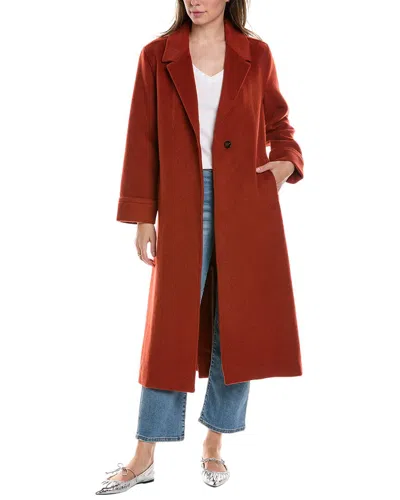 The Great The Nomad Wool-blend Coat In Red
