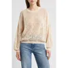 The Great . The Open Stitch Cotton Pullover In Neutral