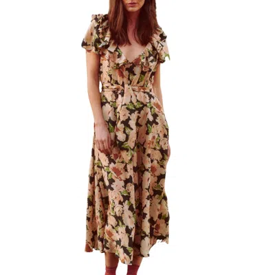 The Great The Parish Dress In Victorian Rose Print In Multi