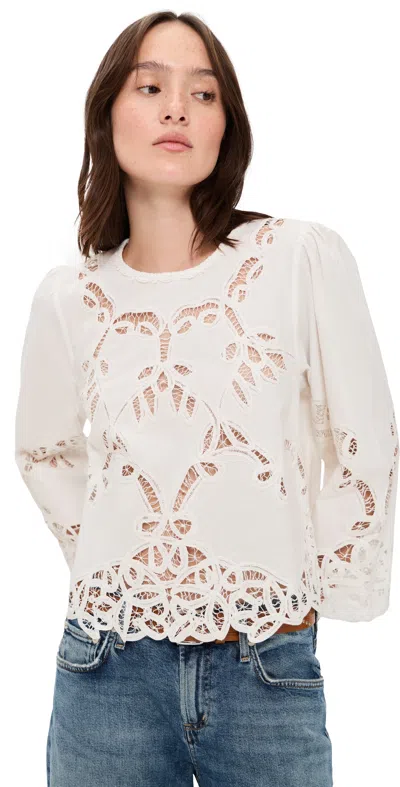 The Great The Picnic Top Cream In White