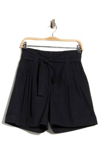 The Great . The Pleated Trouser Shorts In Black