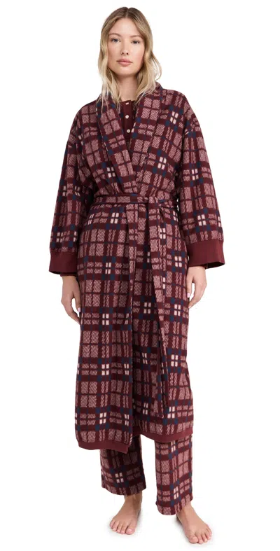 The Great The Plush Fleece Robe Fireside Plaid
