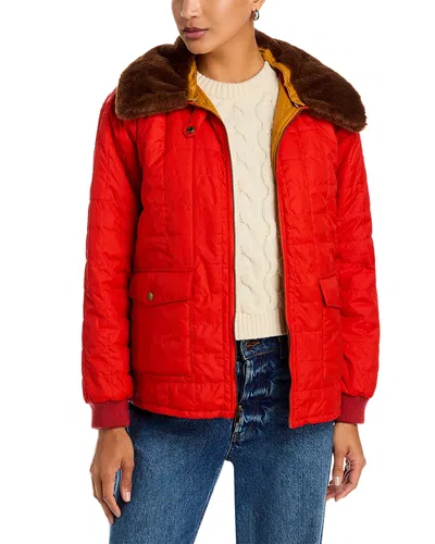 The Great The Reve Logger Puffer Jacket In Red