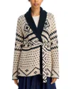 The Great The Reversible Shepherd Cardigan In Multi