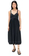 The Great Reyes Dress With Studs In Black In Black