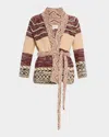 The Great The Riding Cardigan Rusted Red Multi