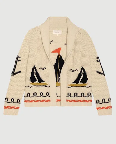 The Great The Sailboat Lodge Cardigan Cream In Neutral