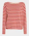 The Great The Sailor Sweater In Maple Stripe