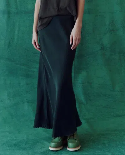 The Great The Seabank Maxi Skirt In Winter Pine
