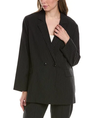 The Great The Shlumpy Wool-blend Blazer In Black