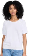 The Great The Short Sleeve Sweatshirt True White In True White