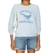 The Great Shrunken Sweatshirt With Perched Cardinal Graphic In Light Sky In Blue