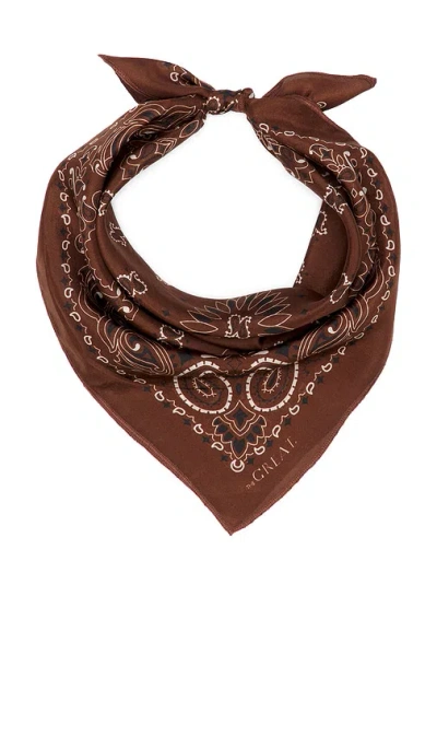The Great The Silk Bandana In Brown