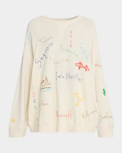 The Great The Slouch Golden State Embroidered Sweatshirt