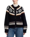 The Great The Snowflake Cardigan In Black