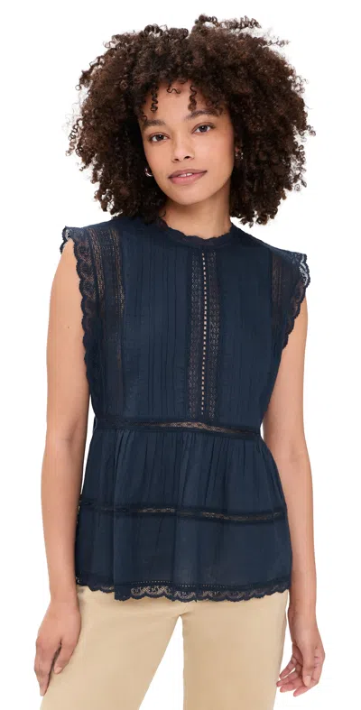 The Great The Sonnet Top Navy In Blue