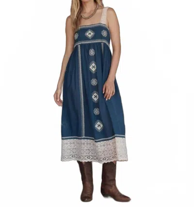 The Great The Sparrow Dress Mineral In Blue