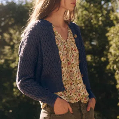 The Great The Stable Cardigan In Ntdlo In Blue