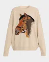 The Great The Stable Intarsia Alpaca-blend Sweater
