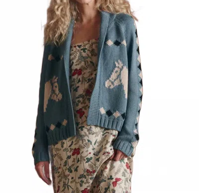 The Great The Stable Lodge Cardigan In Blue Bell