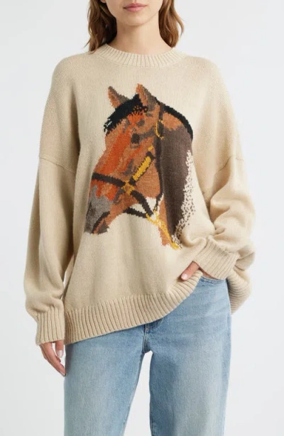 The Great The Stable Pullover Natural In Brown