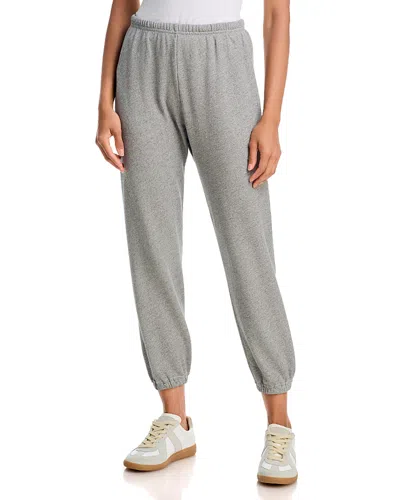 The Great The Stadium Cotton Blend Ankle Sweatpants In Gray