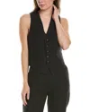The Great The Suit Wool-blend Vest In Black
