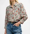 THE GREAT THE SUMMIT TOP IN CREAM MESA FLORAL