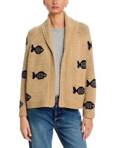 The Great The Swimming Fish Lodge Cardigan In Multi