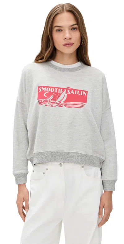 The Great The Teammate Sweatshirt Soft Heather Grey