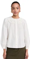 The Great The Trinket Top White In White