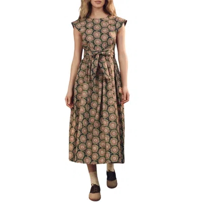The Great The Tulsa Dress In Heirloom Paisley In Brown