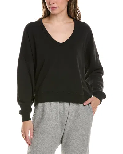 The Great The U-neck Teammate Sweatshirt In Black