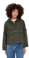 The Great The Utility Pullover Dusty Moss In Green