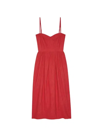 The Great The Verse Midi Dress In Red