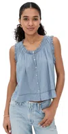 The Great . The Vignette Lace Sleeveless Top