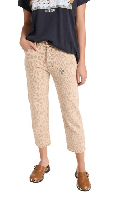 The Great The Wayne Jean In Vintage Leopard In Brown