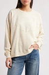 The Great . The Western Slouch Sweatshirt In Washed White