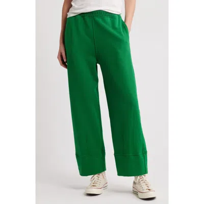 The Great . The Win Cotton French Terry Sweatpants In Dill