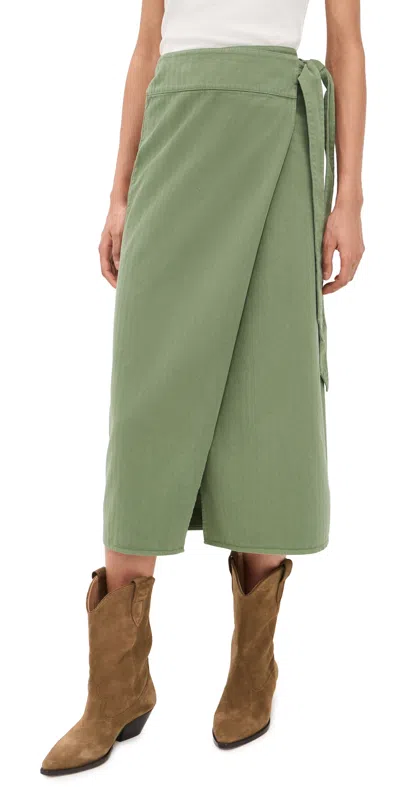 The Great The Wrap Skirt Classic Army In Green