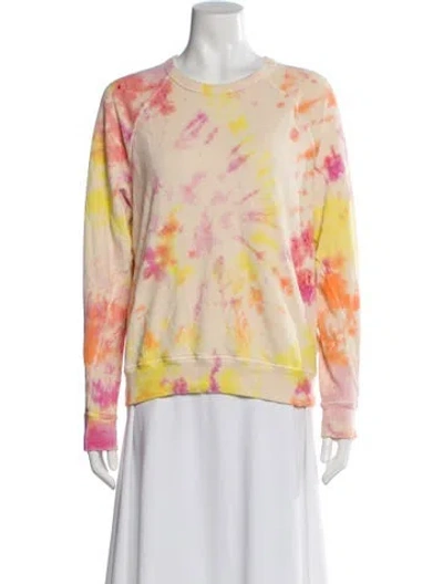 Pre-owned The Great Tie-dye Print Crew Neck Sweater In Multi