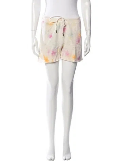 Pre-owned The Great Tie-dye Print Mini Shorts In Neutrals